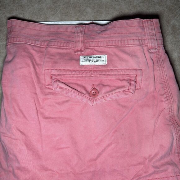 Polo Ralph Lauren Classic Fit Chino Cargo Shorts PINK 48B - Picture 7 of 7